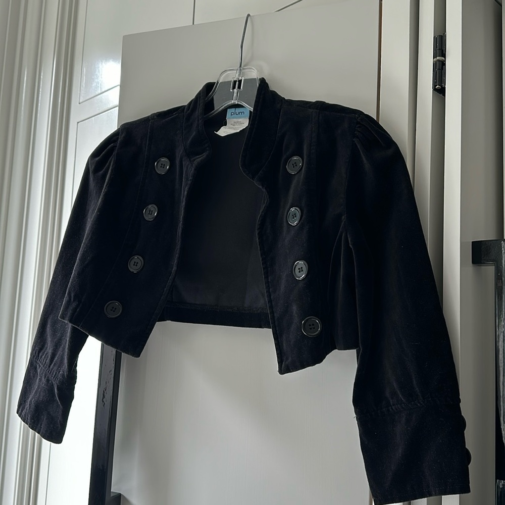 Plum girl jacket size 12.